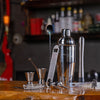 Silver Cocktail Shaker Bar Tool Set With Tube Container