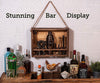 Bar Tool Set with Rustic Wood Stand